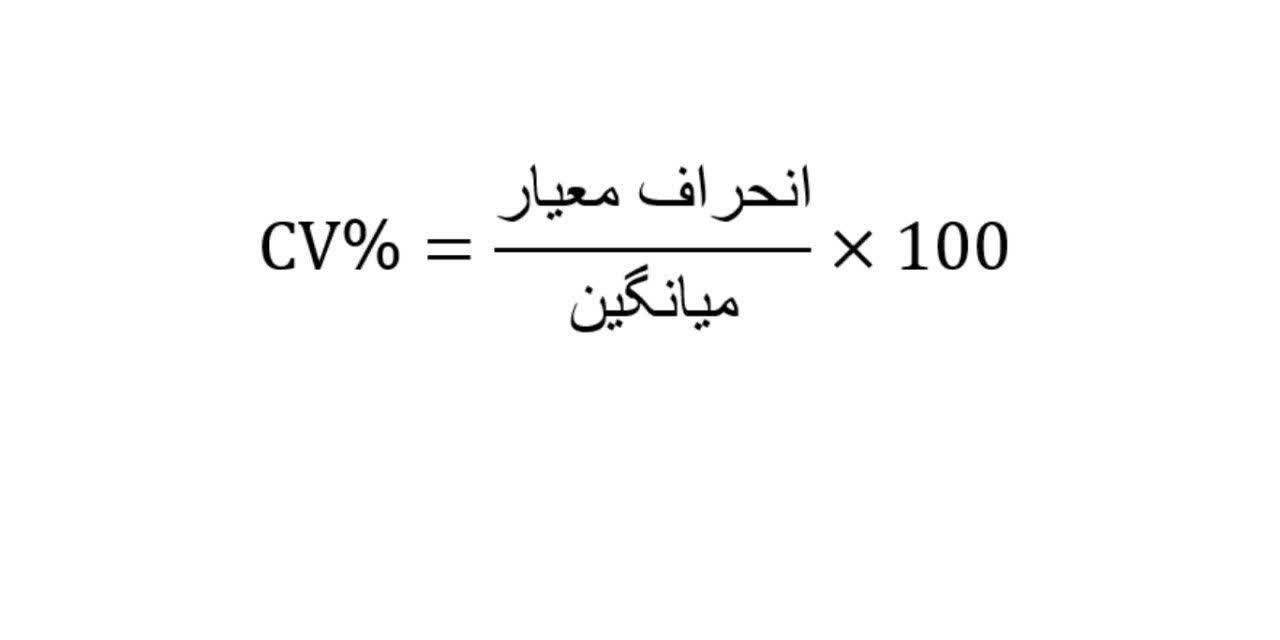 فرمول محاسبه ضریب تغییرات یکنواختی نخ